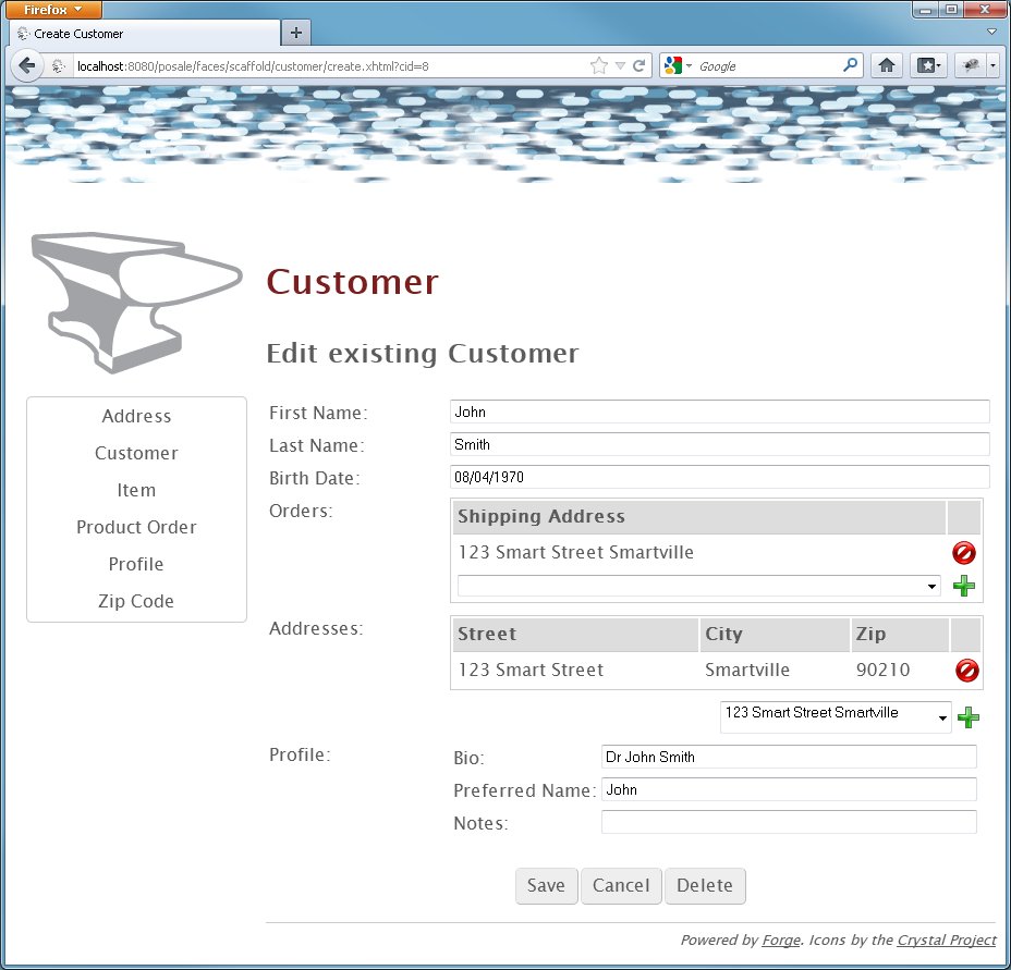 Static Metawidget is used internally by JBoss Forge